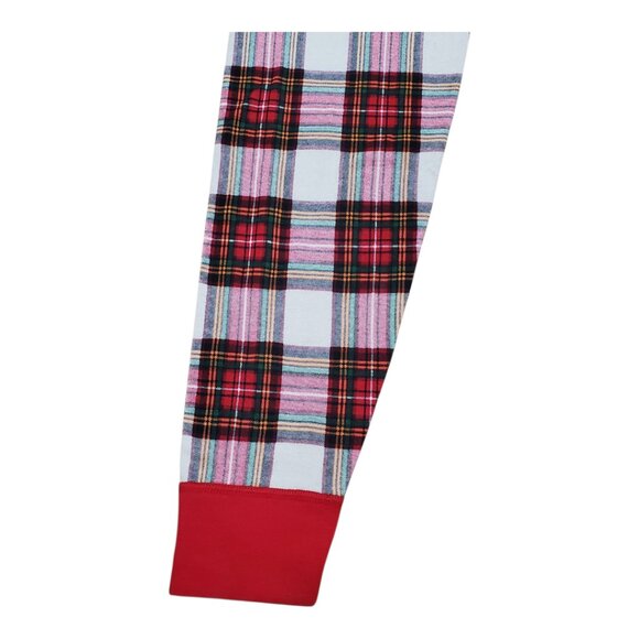 HANNA ANDERSSON SZ M Unisex Adult Holiday Plaid Long John Pajama Pants Red Green - Picture 2 of 8